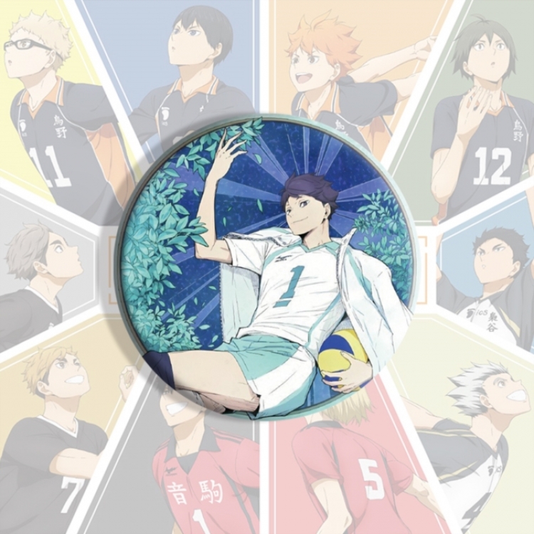 Haikyuu!! Anime tinplate brooch badge price for 5 pcs