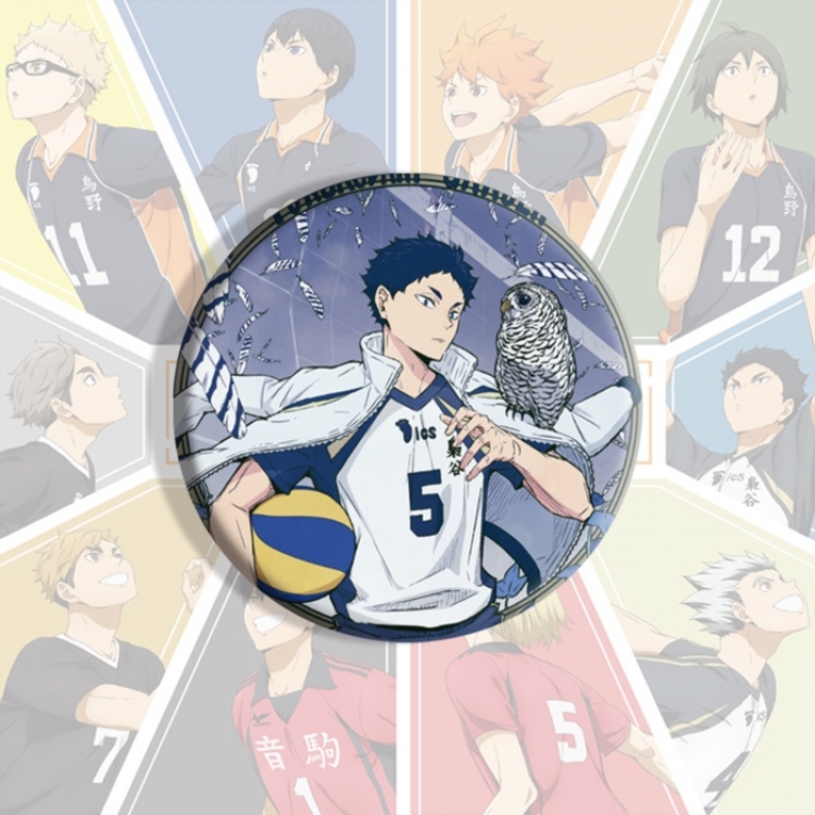 Haikyuu!! Anime tinplate brooch badge price for 5 pcs