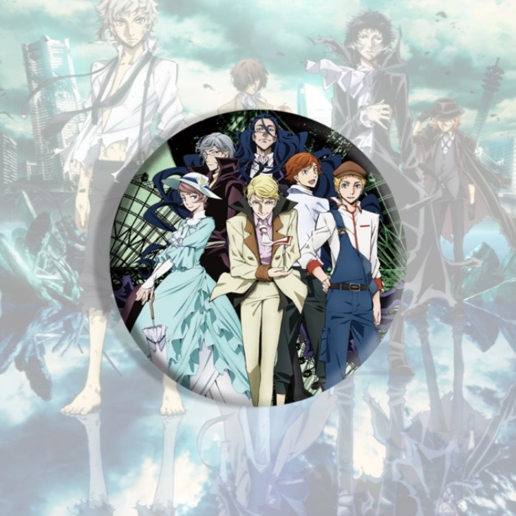Bungo Stray Dogs Anime tinplate brooch badge price for 5 pcs