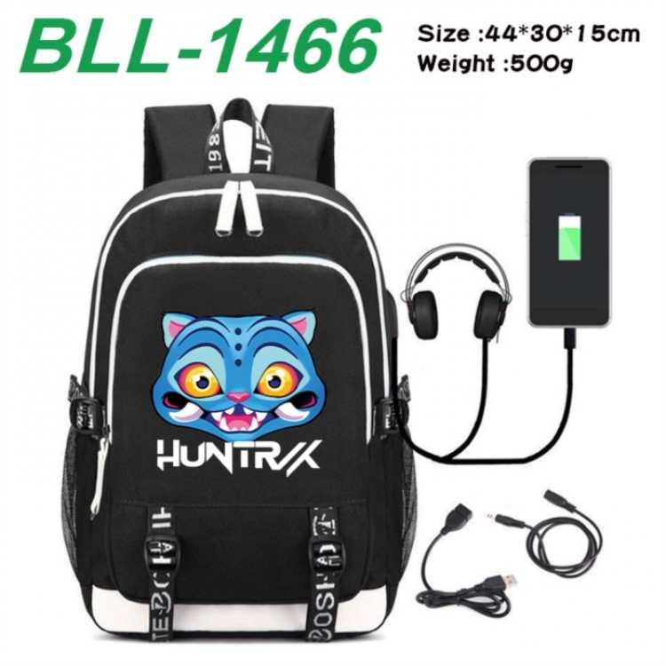 K-Pop:Demon Hunters Game Canvas Backpack Waterproof School Bag 44X30X15CM 500G
