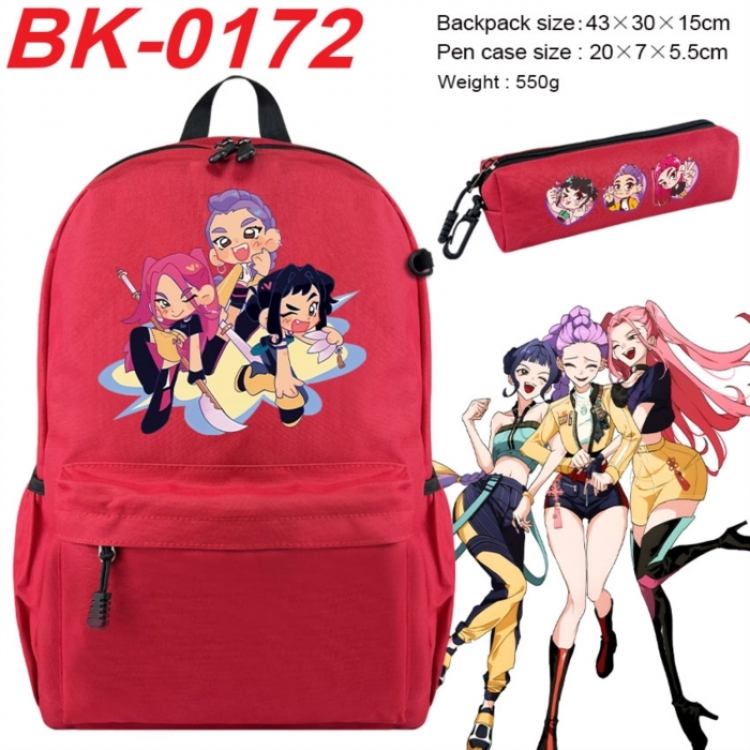 K-Pop:Demon Hunters Anime backpack pencil case set backpack 43X35X15CM