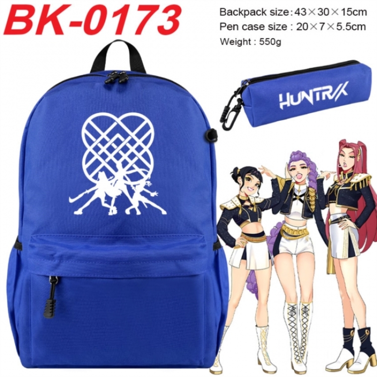 K-Pop:Demon Hunters Anime backpack pencil case set backpack 43X35X15CM