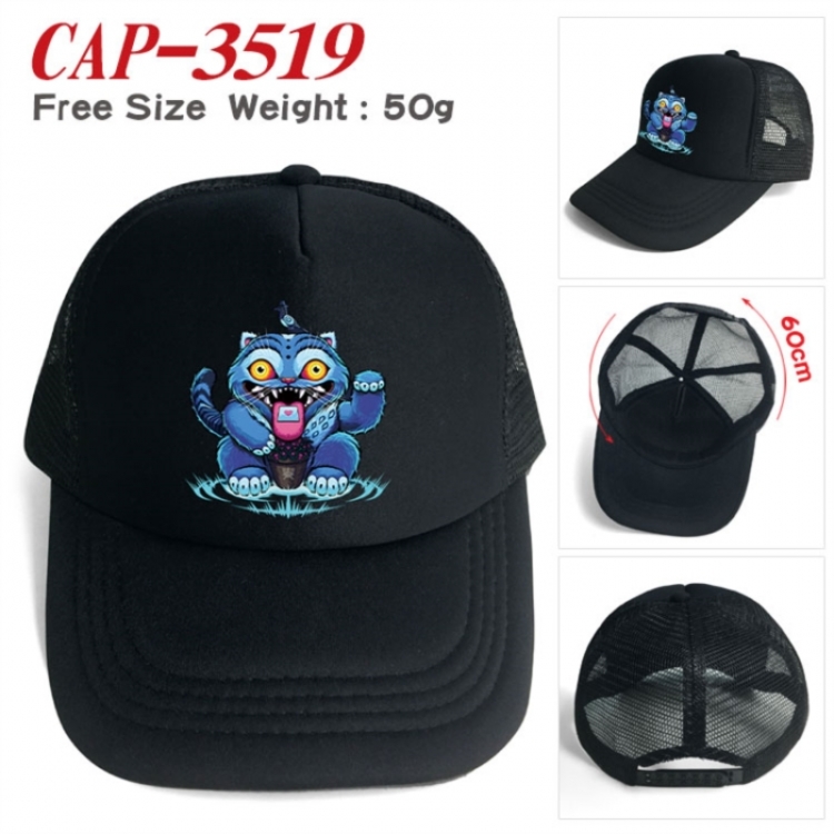 K-Pop:Demon Hunters Anime peripheral color printed mesh cap baseball cap size 60 ± 5cm