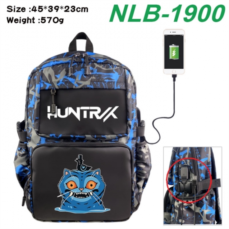 K-Pop:Demon Hunters Anime waterproof nylon camouflage backpack School Bag 45X39X23CM