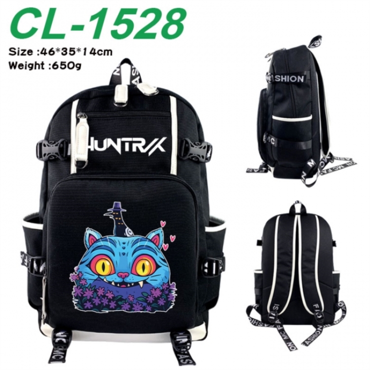 K-Pop:Demon Hunters Data USB backpack Cartoon printed student backpack 46X35X14CM 650G