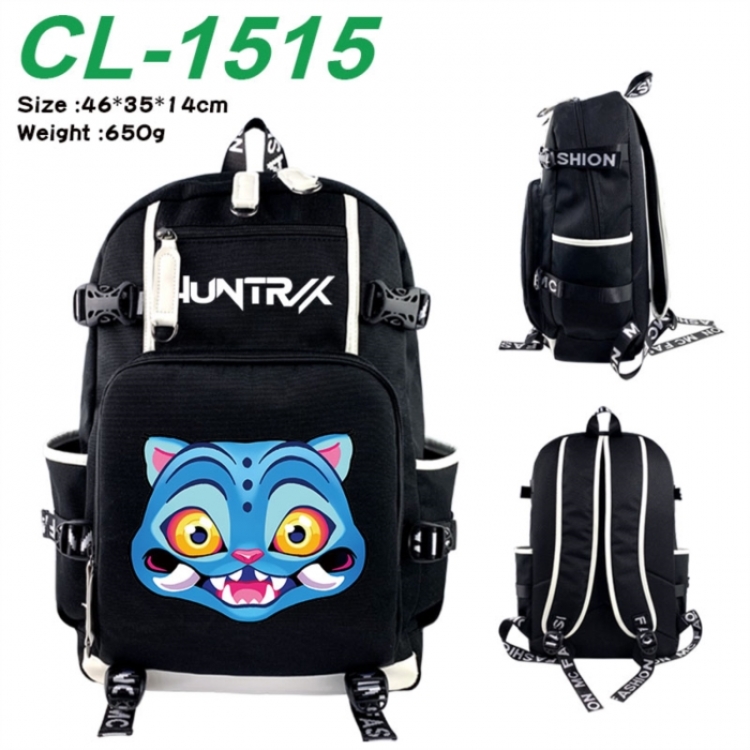 K-Pop:Demon Hunters Data USB backpack Cartoon printed student backpack 46X35X14CM 650G