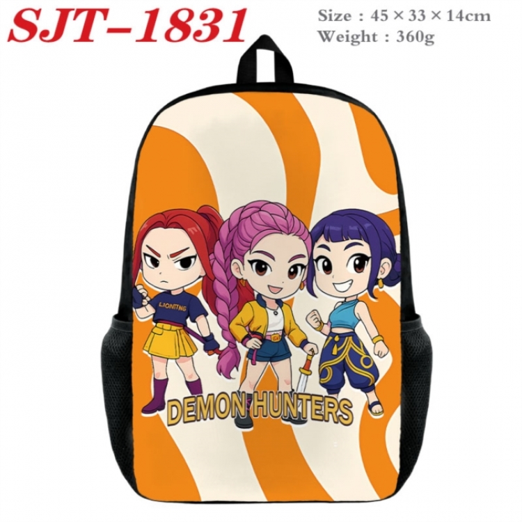 K-Pop:Demon Hunters Anime nylon canvas backpack student backpack 45x33x14cm