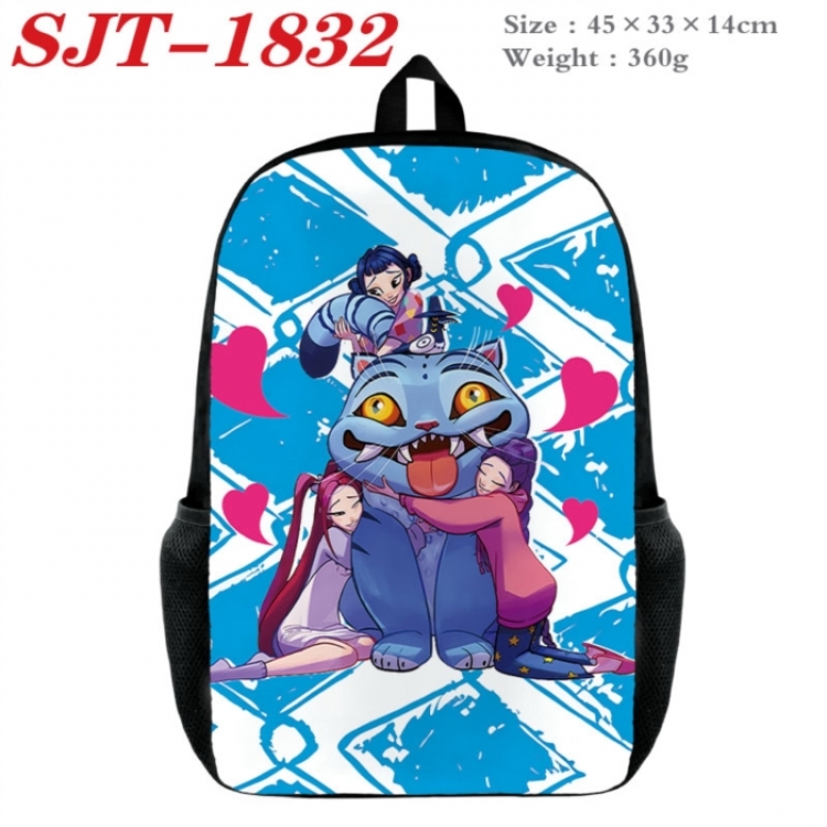 K-Pop:Demon Hunters Anime nylon canvas backpack student backpack 45x33x14cm