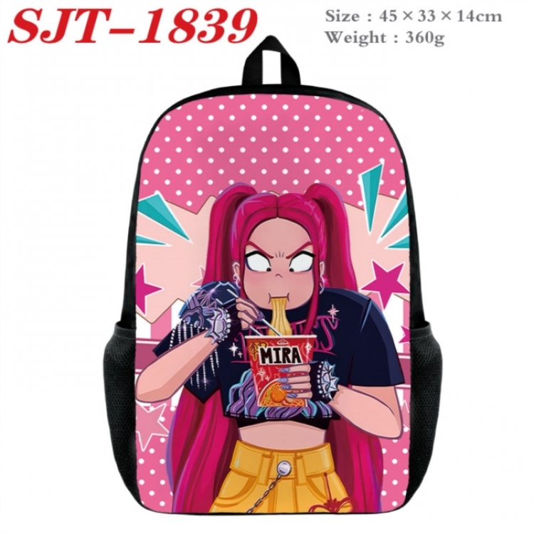 K-Pop:Demon Hunters Anime nylon canvas backpack student backpack 45x33x14cm