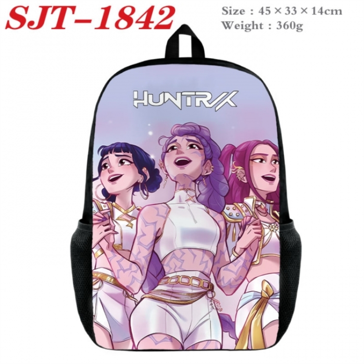 K-Pop:Demon Hunters Anime nylon canvas backpack student backpack 45x33x14cm