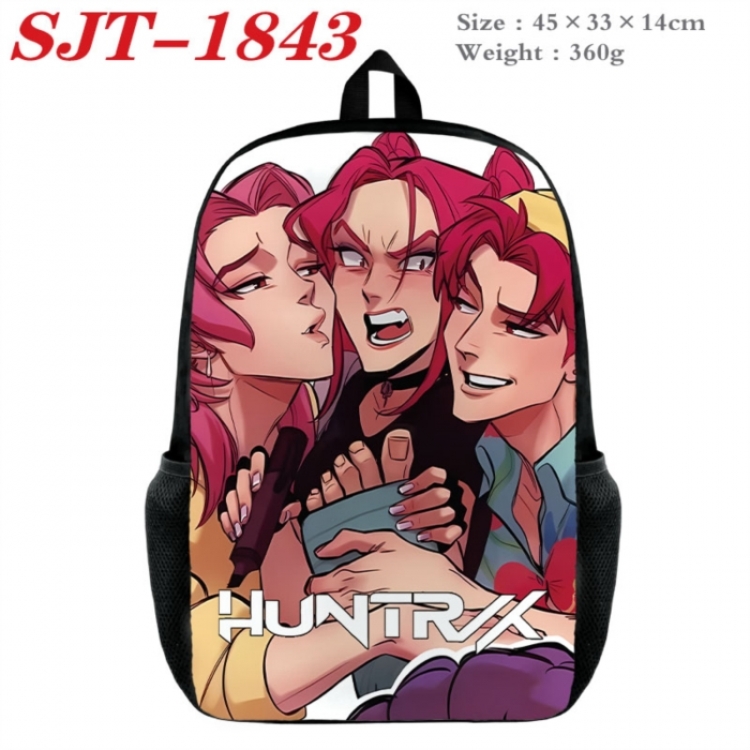 K-Pop:Demon Hunters Anime nylon canvas backpack student backpack 45x33x14cm