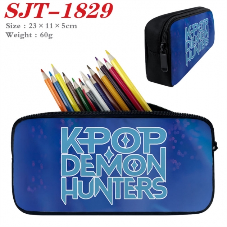 K-Pop:Demon Hunters Anime nylon student pencil case 23x11x5cm 