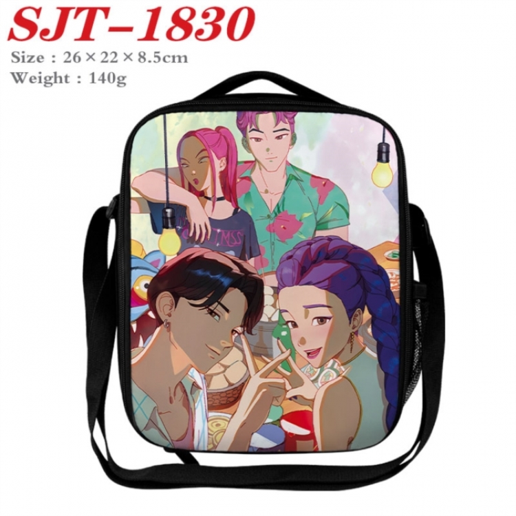 K-Pop:Demon Hunters Anime Lunch Bag Crossbody Bag 26x22x8.5cm 