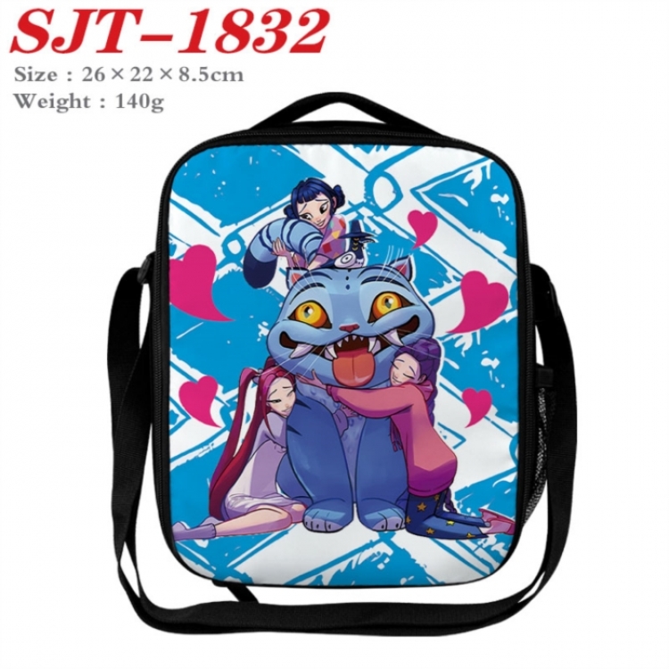 K-Pop:Demon Hunters Anime Lunch Bag Crossbody Bag 26x22x8.5cm 