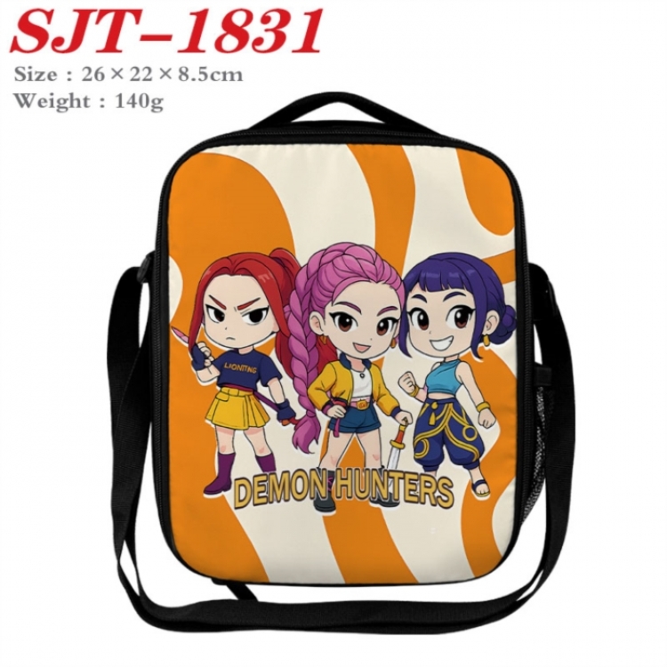 K-Pop:Demon Hunters Anime Lunch Bag Crossbody Bag 26x22x8.5cm 