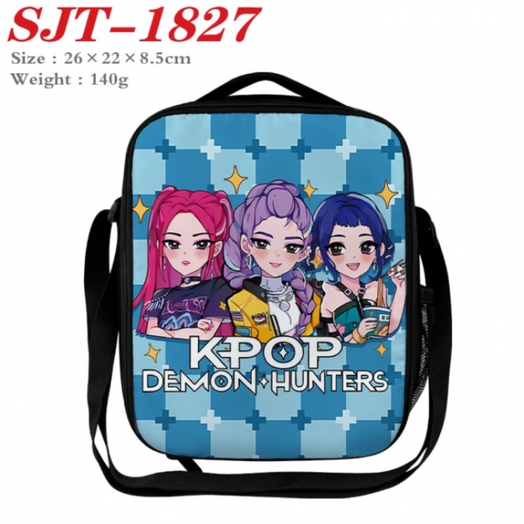 K-Pop:Demon Hunters Anime Lunch Bag Crossbody Bag 26x22x8.5cm 