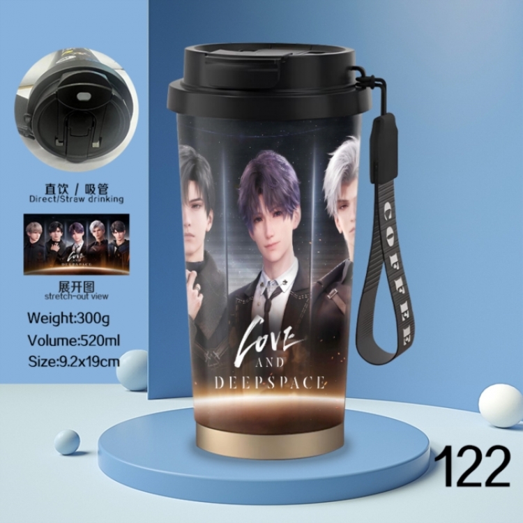 Love and Deepspace Anime peripheral stainless steel coffee cup 520ML
