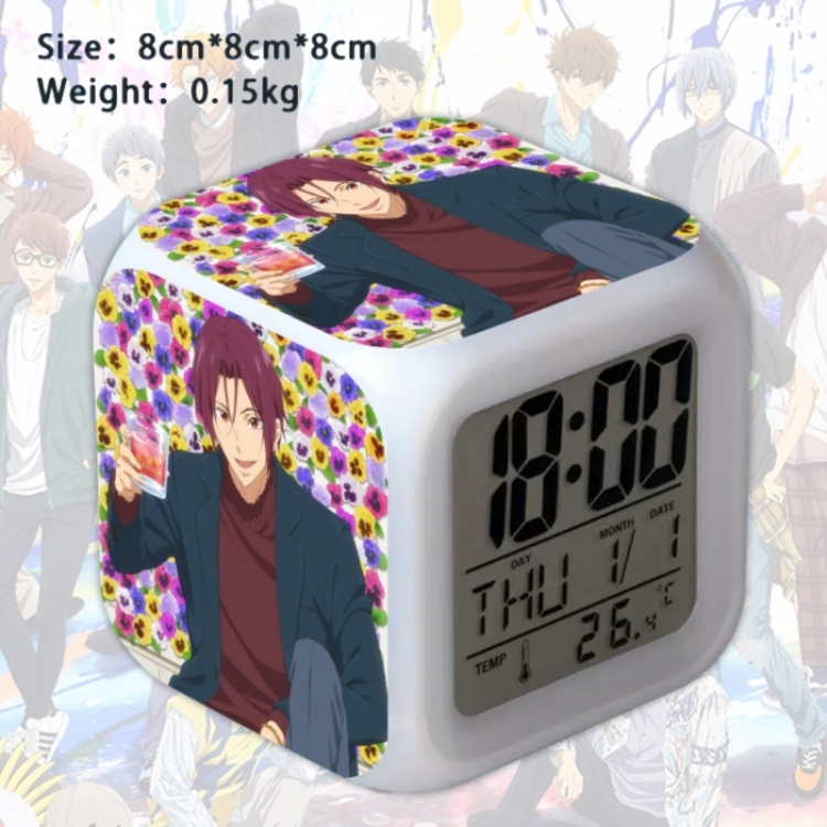 Free! Anime Square Alarm Clock 8x8x8cm