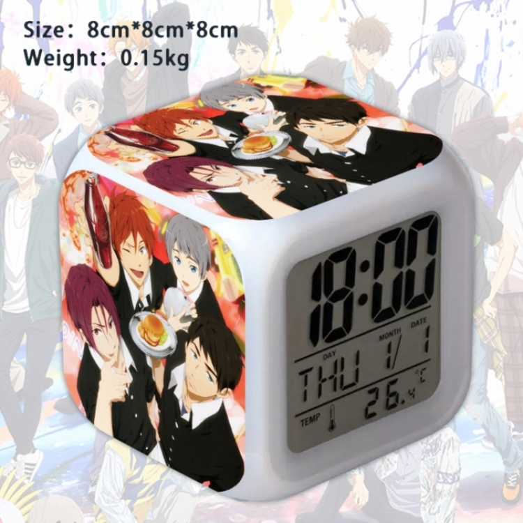 Free! Anime Square Alarm Clock 8x8x8cm