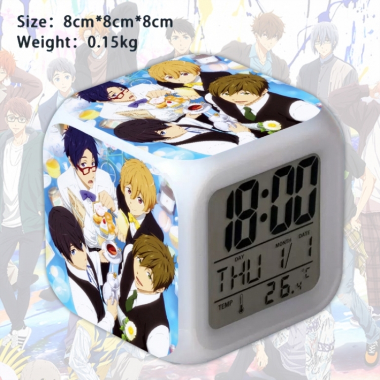 Free! Anime Square Alarm Clock 8x8x8cm