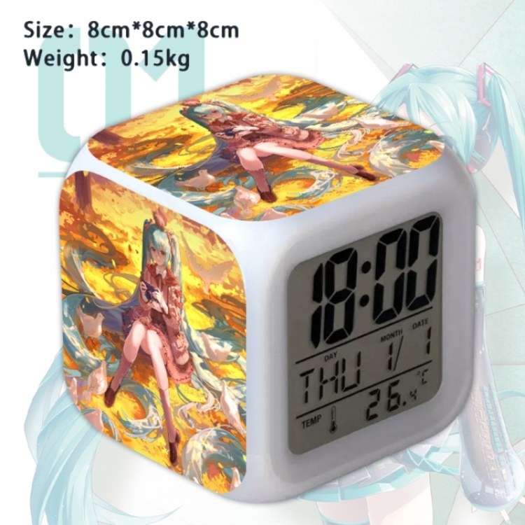 Hatsune Miku Anime Square Alarm Clock 8x8x8cm