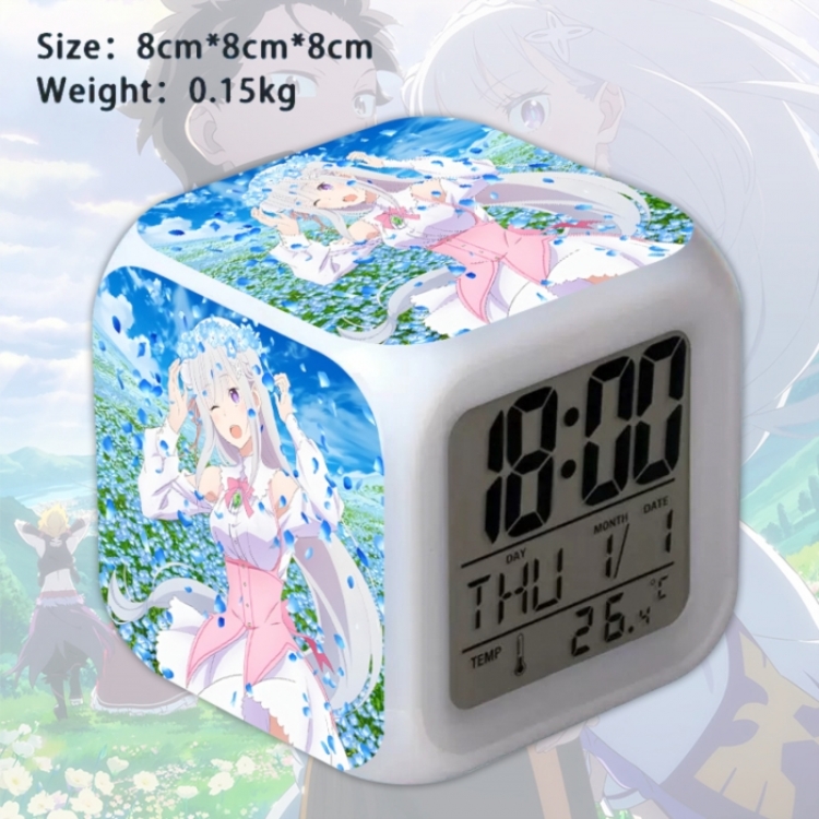 Re:Zero kara Hajimeru Isekai Seikatsu Anime Square Alarm Clock 8x8x8cm