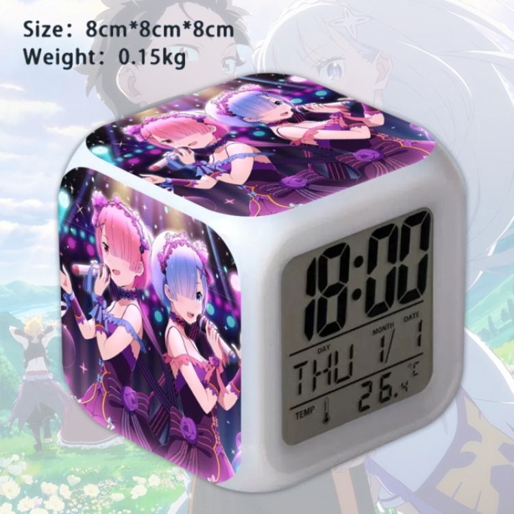 Re:Zero kara Hajimeru Isekai Seikatsu Anime Square Alarm Clock 8x8x8cm
