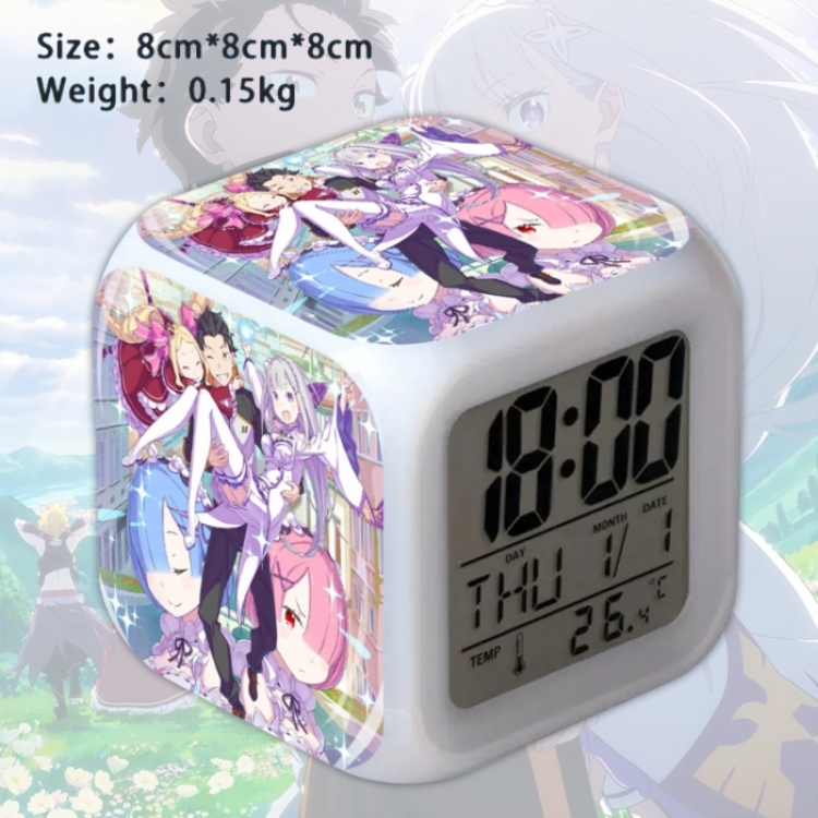 Re:Zero kara Hajimeru Isekai Seikatsu Anime Square Alarm Clock 8x8x8cm