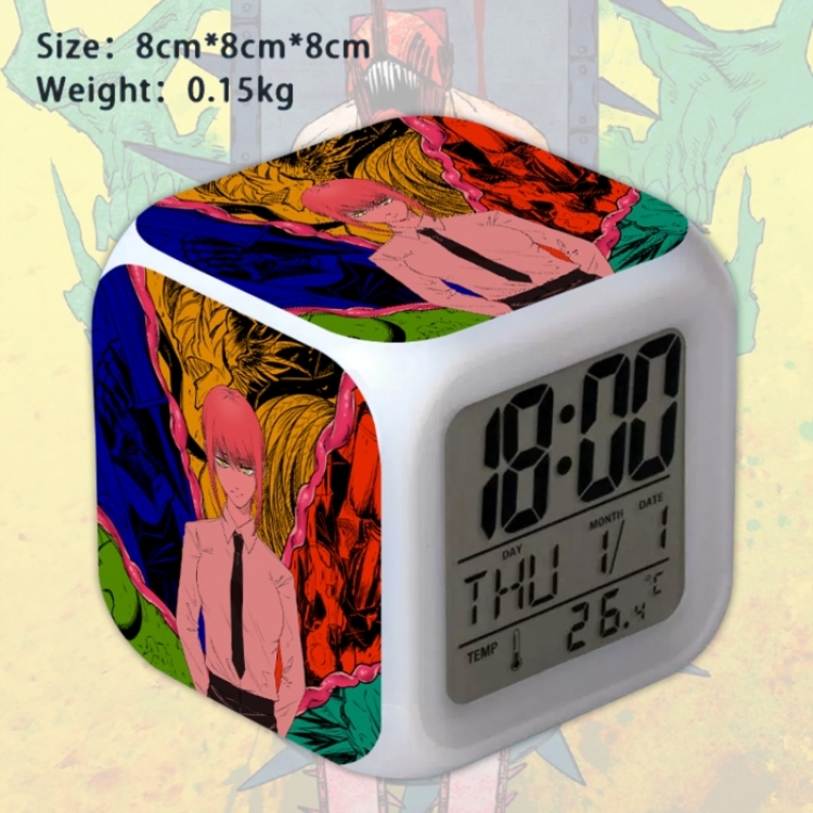 Chainsaw Man Anime Square Alarm Clock 8x8x8cm