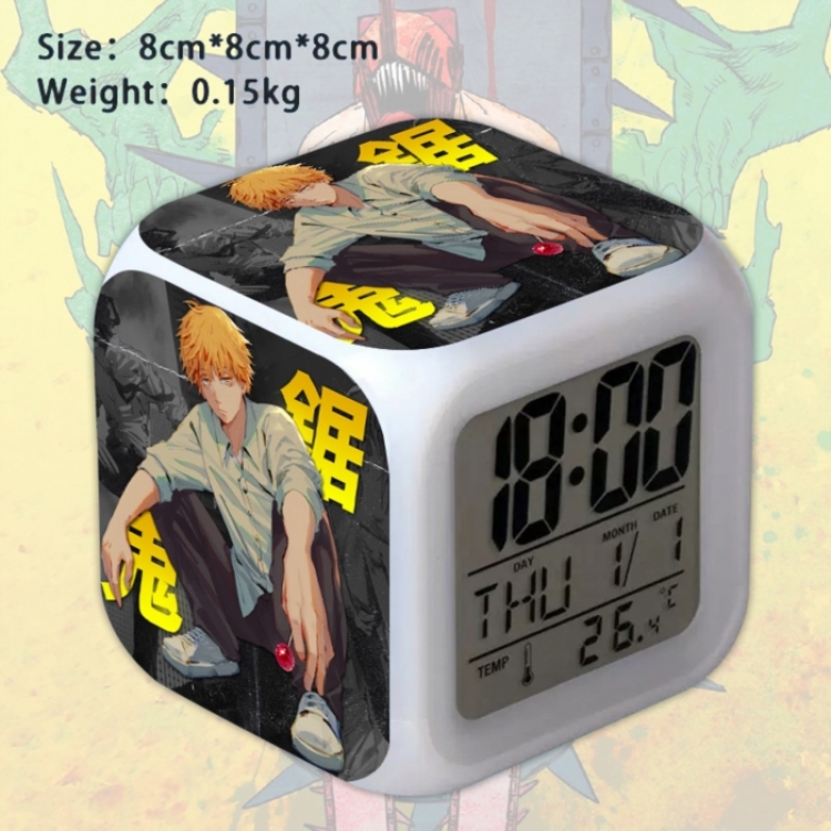 Chainsaw Man Anime Square Alarm Clock 8x8x8cm