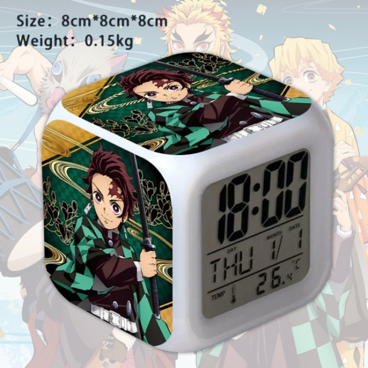 Demon Slayer Kimets Anime Square Alarm Clock 8x8x8cm