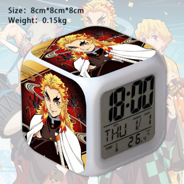 Demon Slayer Kimets Anime Square Alarm Clock 8x8x8cm