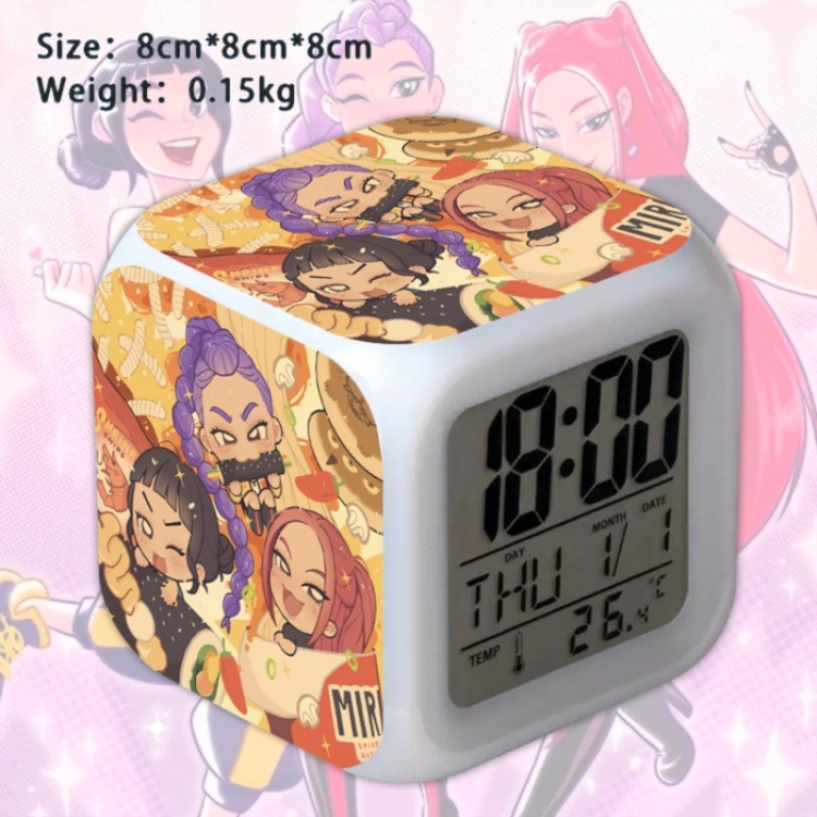 K-Pop:Demon Hunters Anime Square Alarm Clock 8x8x8cm