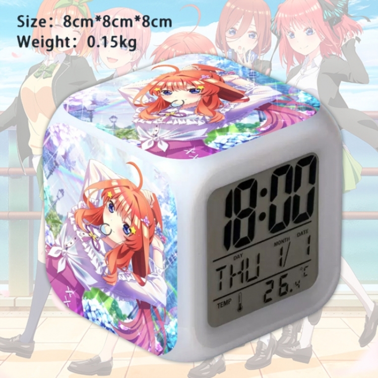 The Quintessential Quintuplets Anime Square Alarm Clock 8x8x8cm