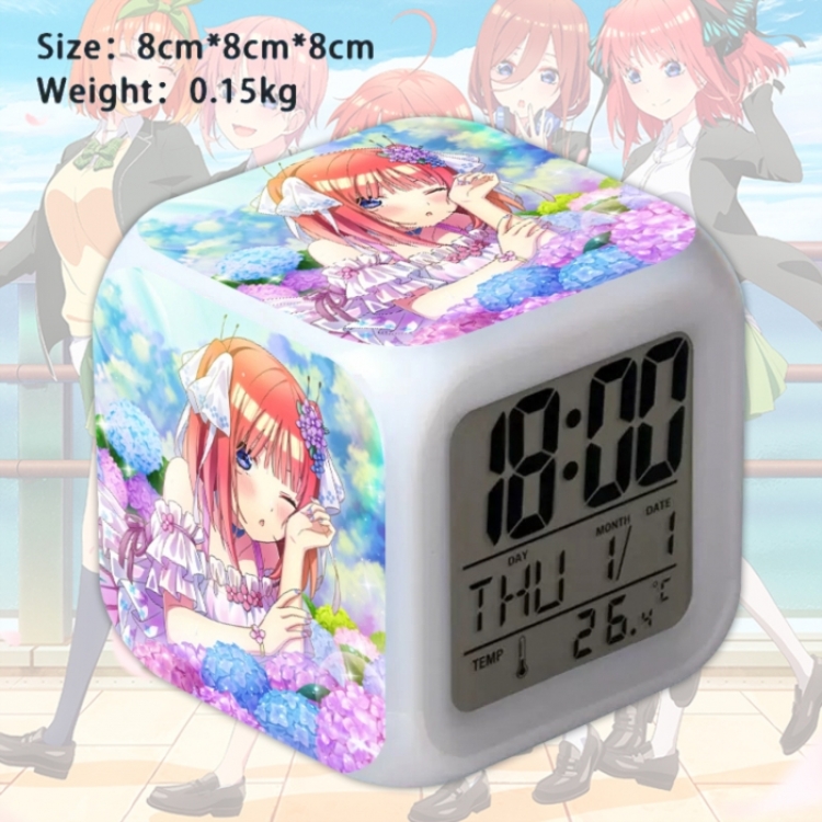 The Quintessential Quintuplets Anime Square Alarm Clock 8x8x8cm