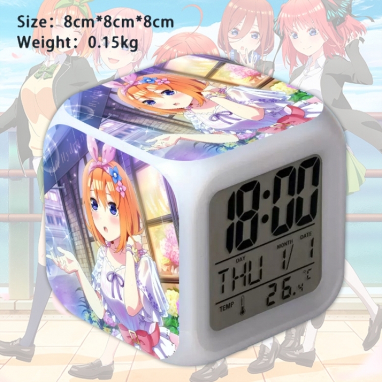 The Quintessential Quintuplets Anime Square Alarm Clock 8x8x8cm
