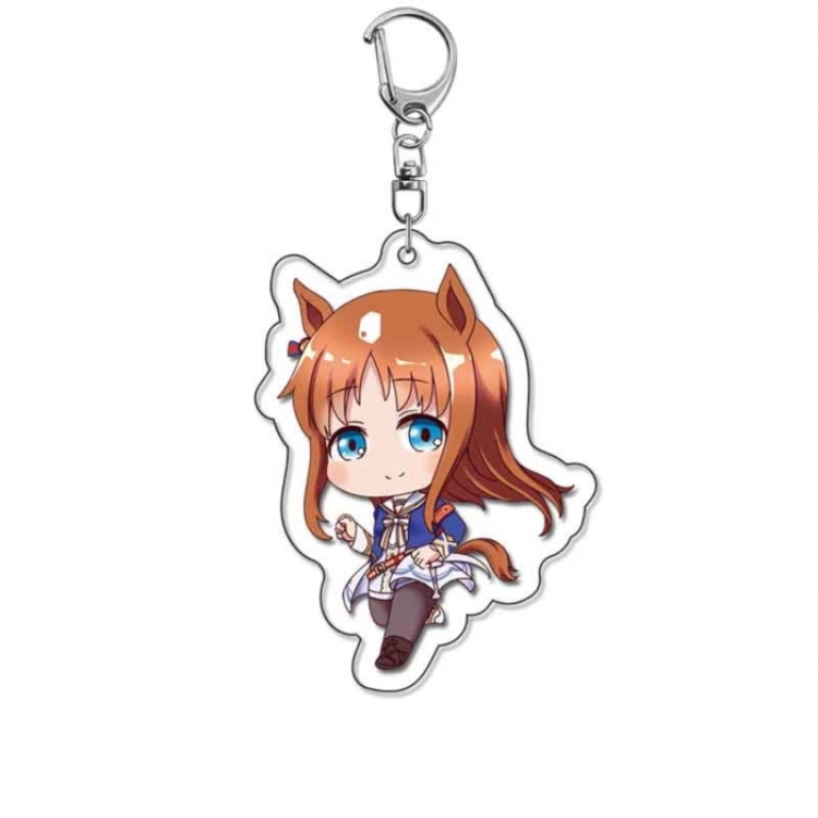 Pretty Derby Anime Acrylic Keychain Charm price for 5 pcs