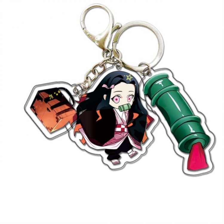 Demon Slayer Kimets Star Surrounding Acrylic 3 Pendant Keychain Pendant price for 5 pcs