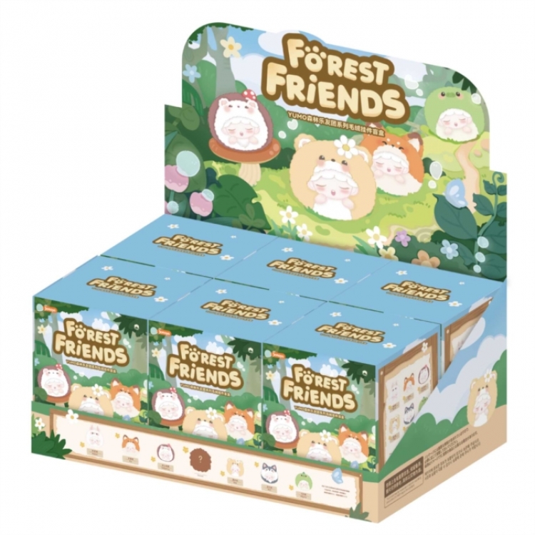 YUMO Forest Friends Series Blind Box Plush plush toy a set of 6