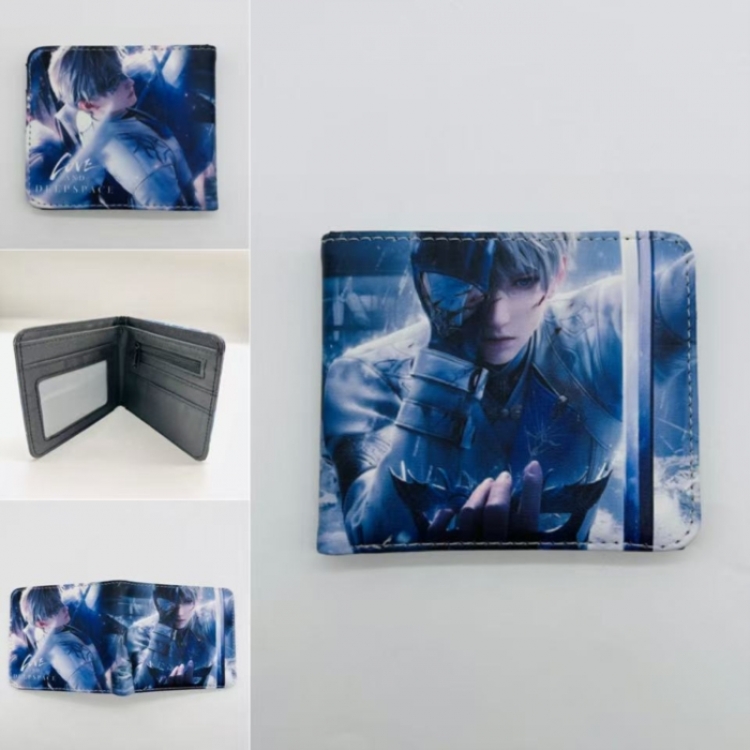 Love and Deepspace Full color Two fold short card case wallet 11X9.5CM 