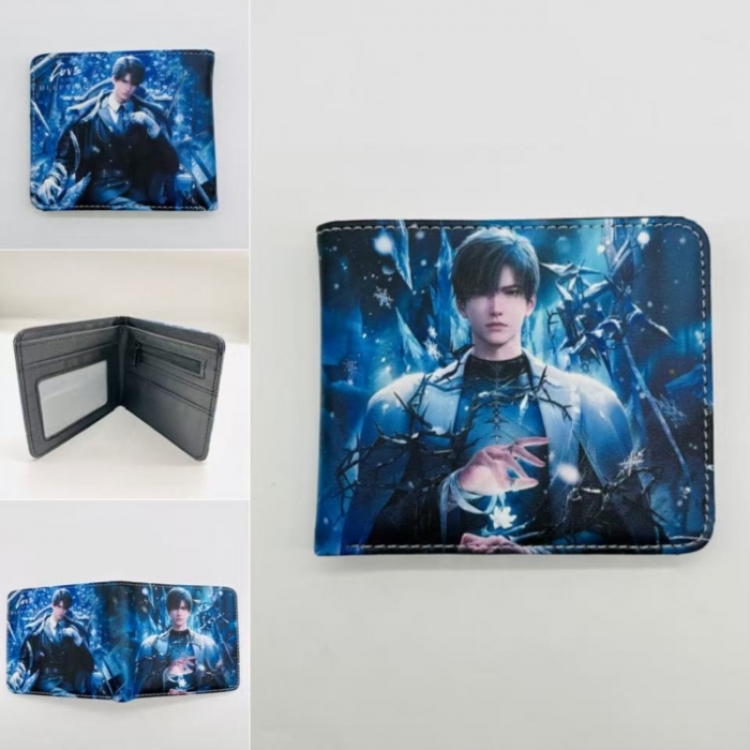 Love and Deepspace Full color Two fold short card case wallet 11X9.5CM 