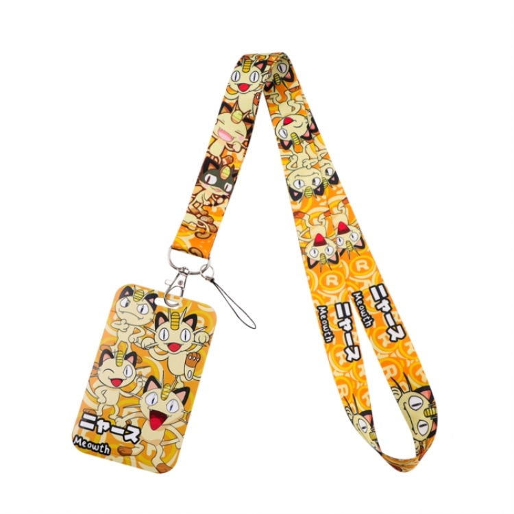 Pokemon Silver buckle hanging rope set card bag storage student card holder price for 5 pcs 