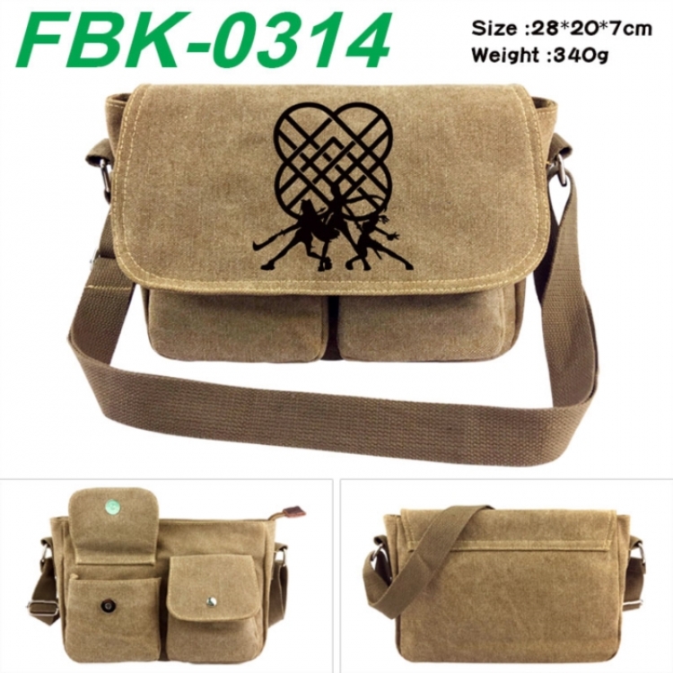 K-Pop Demon Hunters Anime peripheral canvas shoulder bag shoulder bag 28x20x7cm