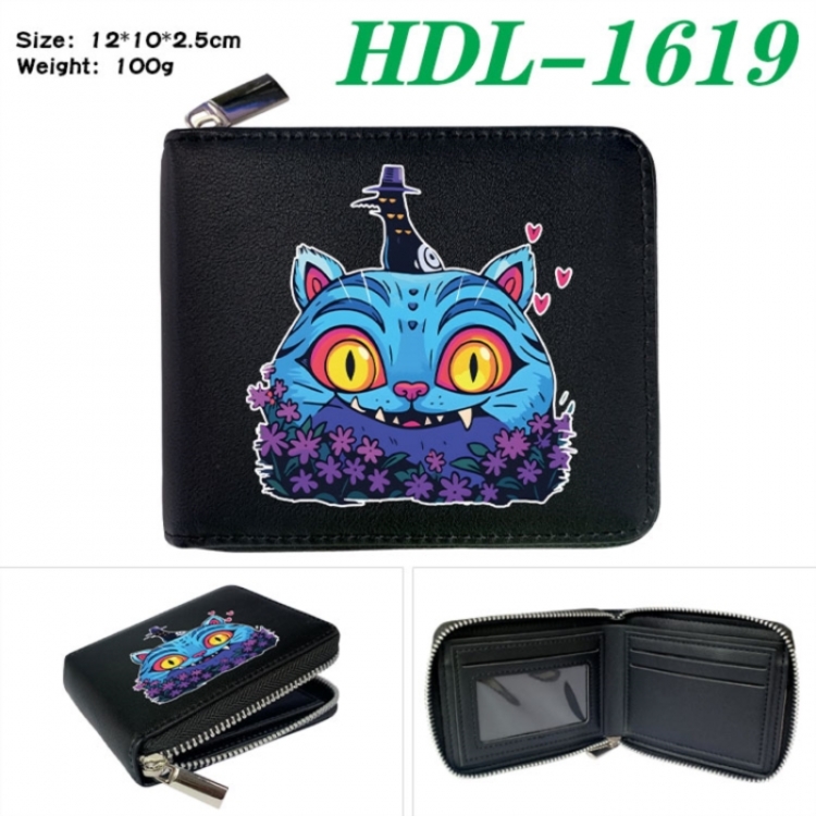K-Pop Demon Hunters Anime Full Color Short All Inclusive Zipper Wallet 10x12x2.5cm