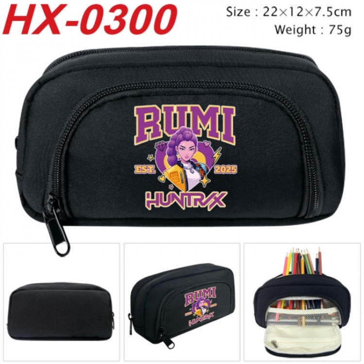 K-Pop Demon Hunters Anime 3D pencil case with insulation layer Pencil Bag 22X15X7.5CM