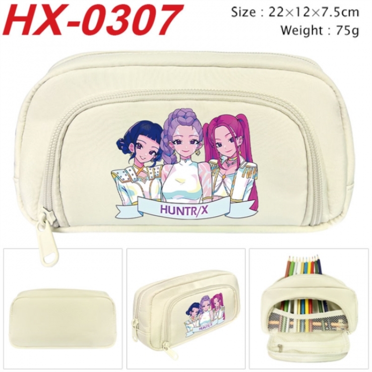 K-Pop Demon Hunters Anime 3D pencil case with insulation layer Pencil Bag 22X15X7.5CM