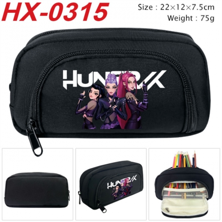 K-Pop Demon Hunters Anime 3D pencil case with insulation layer Pencil Bag 22X15X7.5CM