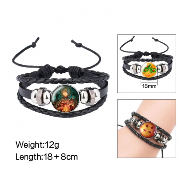 Honkai: Star Rail Anime peripheral crystal leather rope bracelet price for 5 pcs 