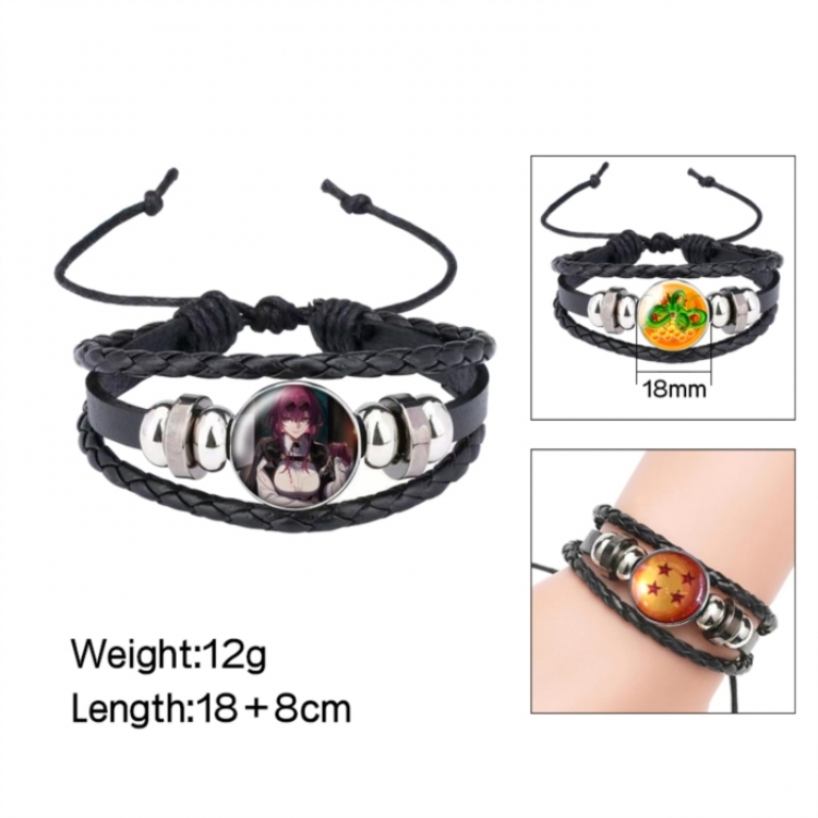 Honkai: Star Rail Anime peripheral crystal leather rope bracelet price for 5 pcs 