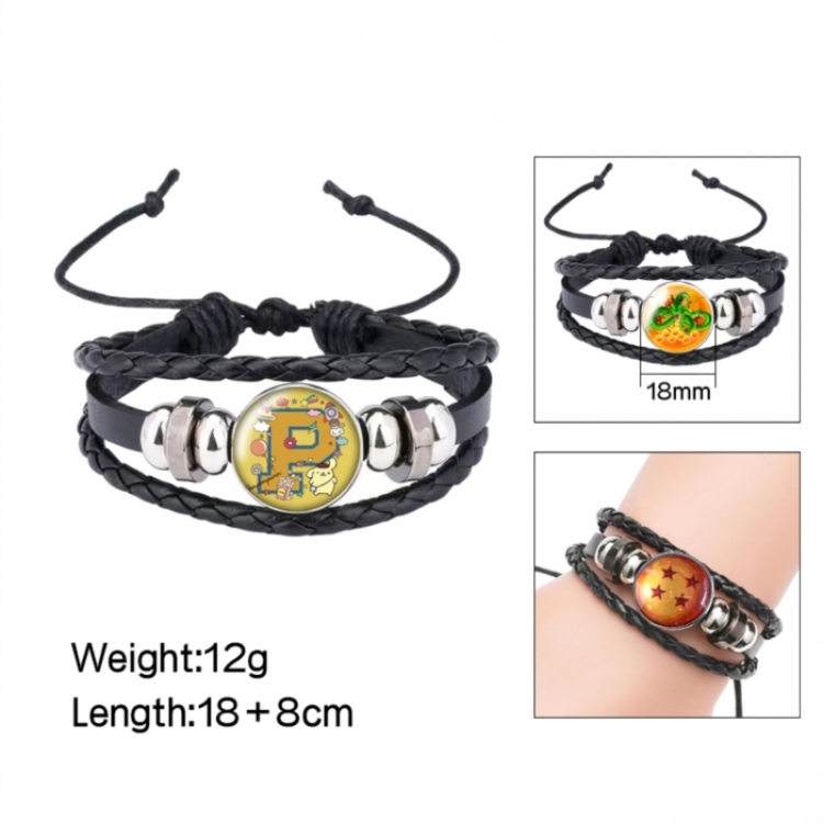 Sanrio Anime peripheral crystal leather rope bracelet price for 5 pcs 